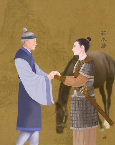 Mulan, ‘cesur kadın savaşçı' (Resimleyen: SM Yang/Epoch Times)
