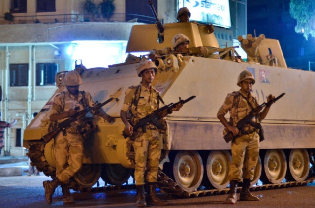 03 Temmuz 2013 Mısır'da Ordu tarafından darbe gerçekleşti. (MAHMOUD KHALED/AFP/Getty Images)