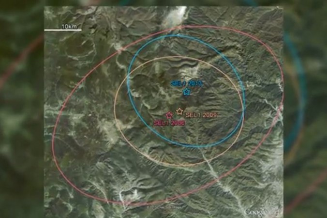 Nükleer patlamanın geldiği yer ile ilgili yapılan analizler (Screenshot/YouTube)