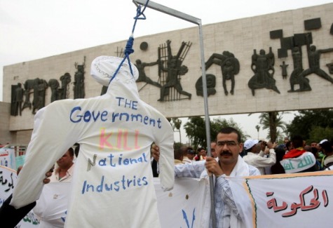 Irak idam cezalarına karşı Tahrir meydanında yapılan protesto