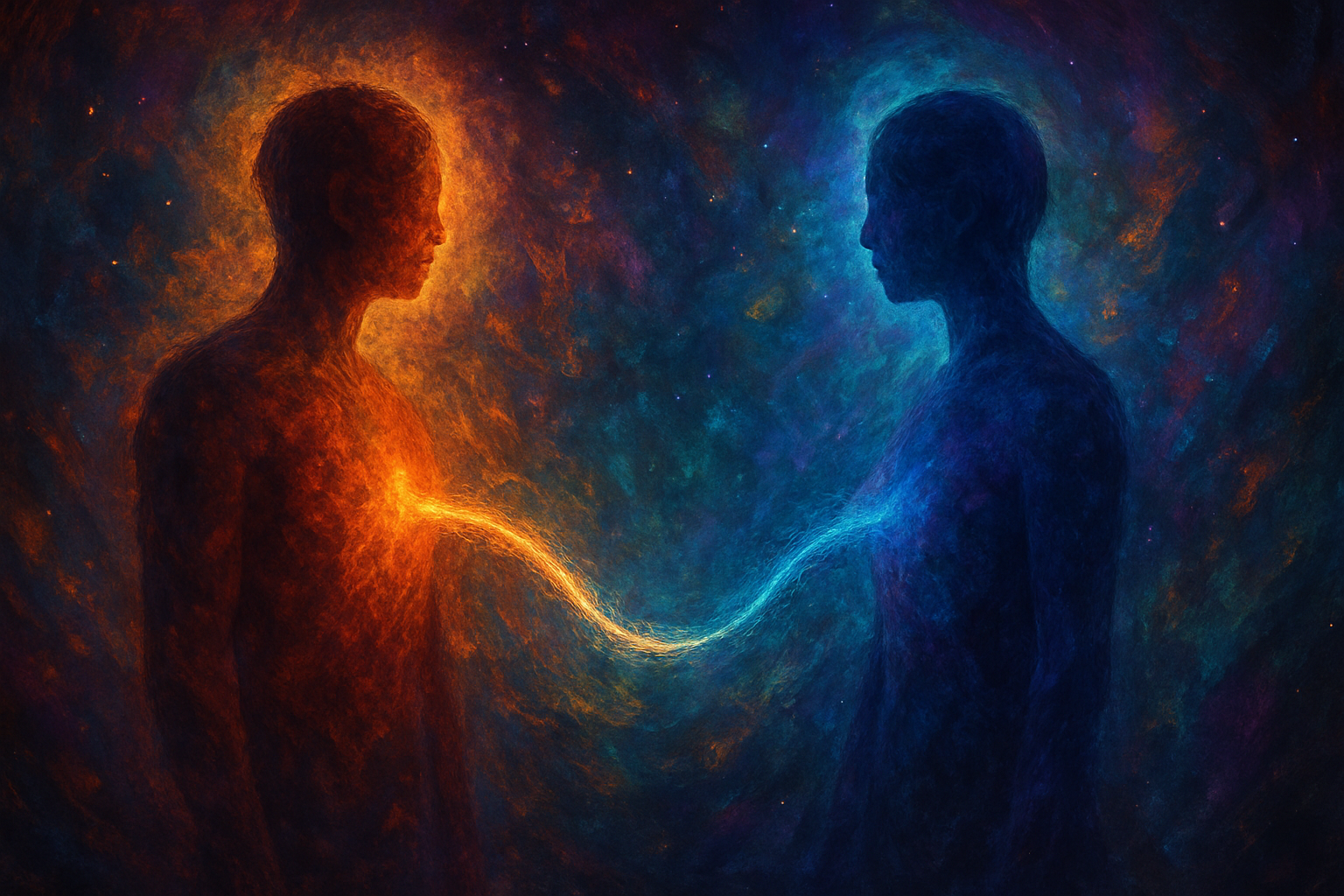 Karmik bağlar ile ilgili görsel yapay zeka ile üretilmiştir.