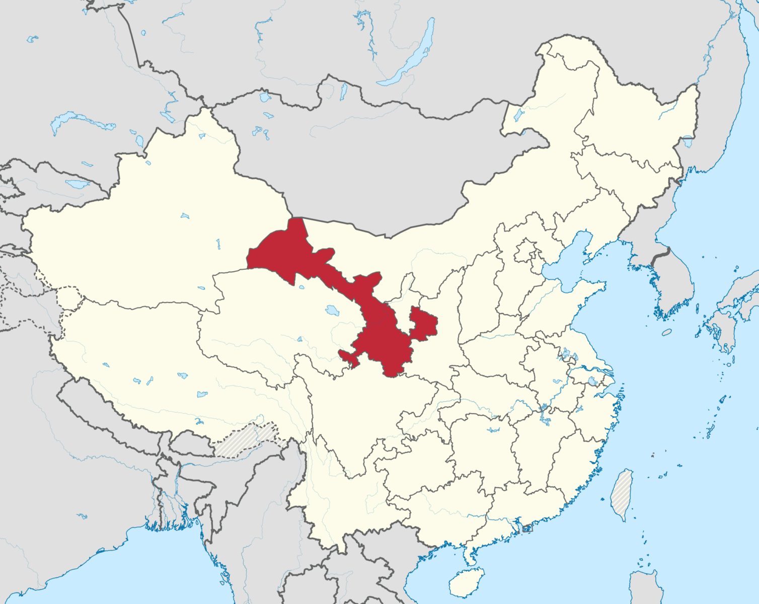 Gansu eyaletinde yaşanan şiddetli sel felaketi sonrası zarar gören bölgeler ve arama kurtarma çalışmaları devam ediyor. (Fotoğraf: Wikimedia)