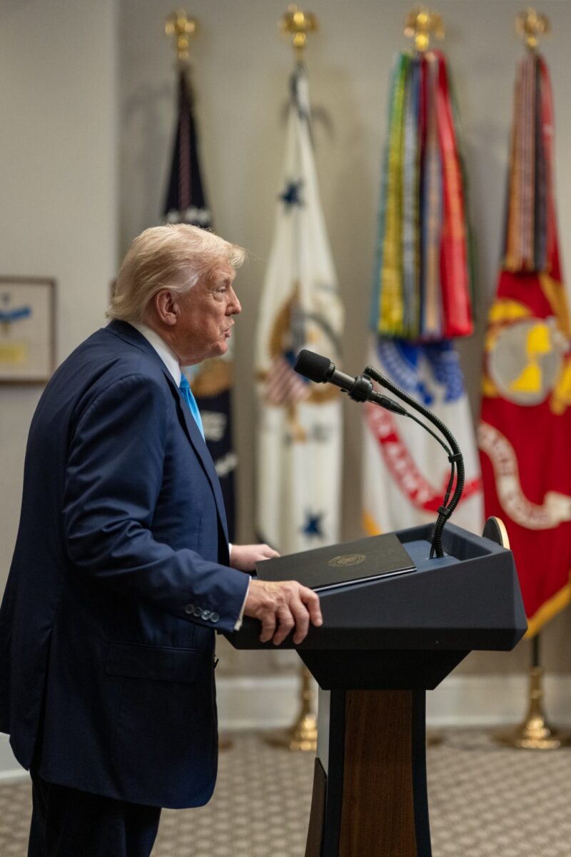 Trump Gazze için Beyaz Saray'da kapsamlı bir toplantı düzenledi. (Fotoğraf: Beyaz Saray)