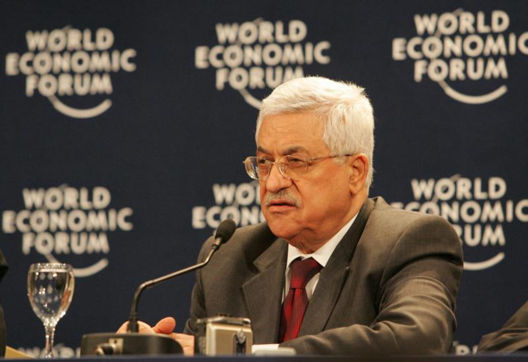 Mahmoud Abbas Dünya Ekonomik Forumu, İsviçre. (Fotoğraf:  Wikimedia)