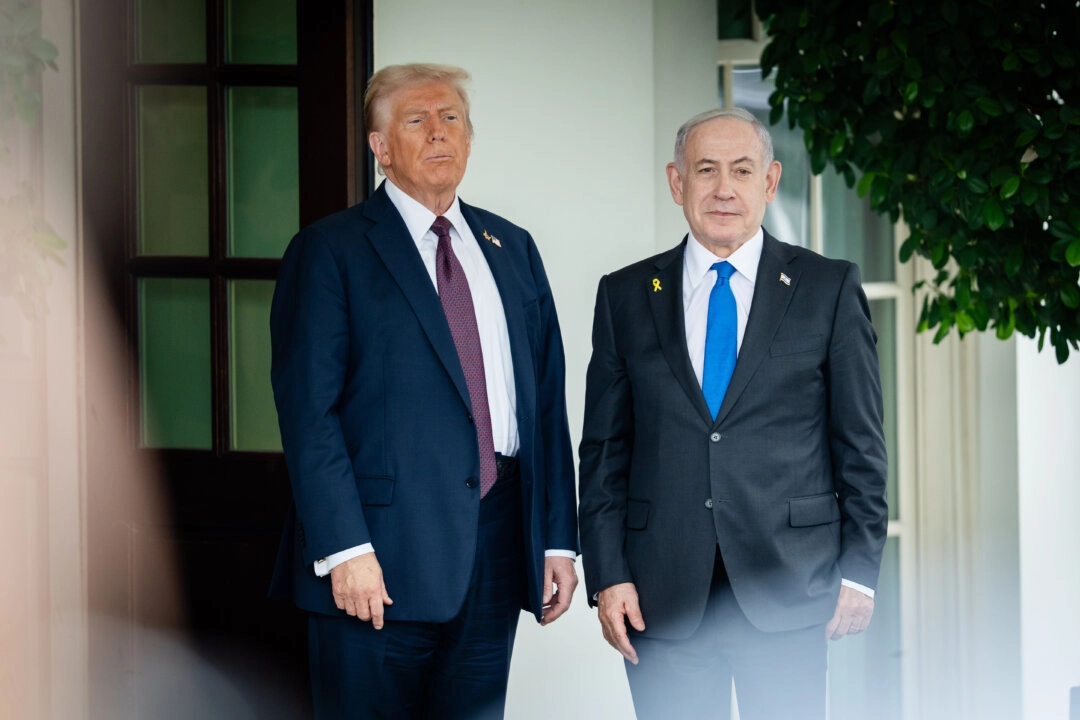 ABD Başkanı Donald Trump, 29 Eylül 2025’te İsrail Başbakanı Binyamin Netanyahu’yu Beyaz Saray’da karşıladı. (Fotoğraf: Madalina Kilroy / The Epoch Times)
