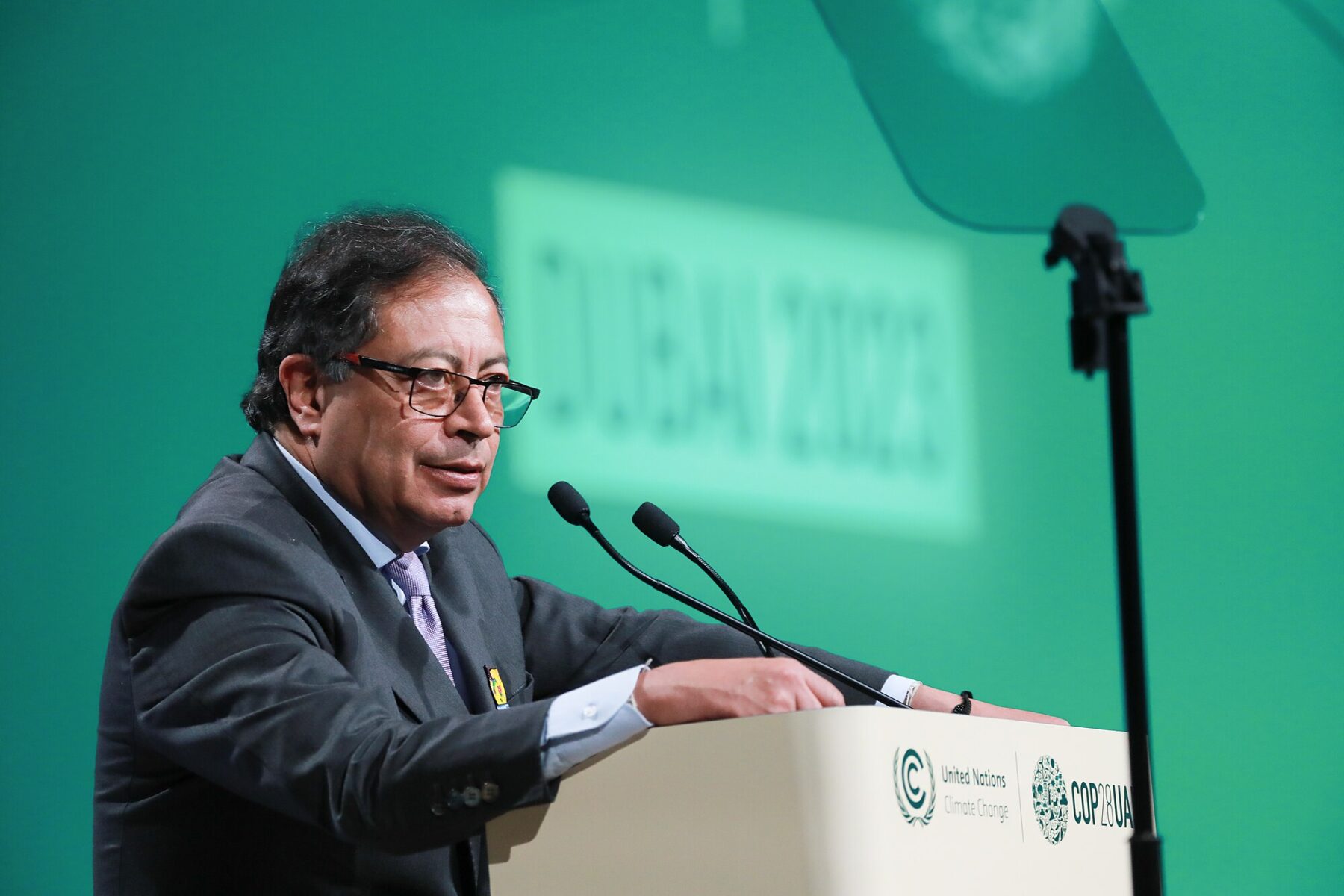 President of Colombia Gustavo Petro /2023-12-02, Dubai Liderler Zirvesi. (Fotoğraf: Wikimedia)