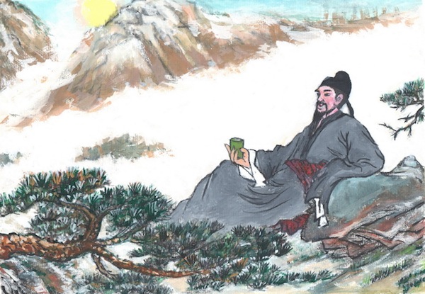Li Bai, Şiirin Pîrî (Resimleyen: Kiyoka Chu / Epoch Times)