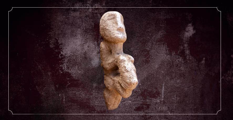 Karahantepe'de tarihi keşif: 11 bin yıllık heykel bulundu. (Fotoğraf: Kültür ve Turizm Bakanlığı web sitesi)
