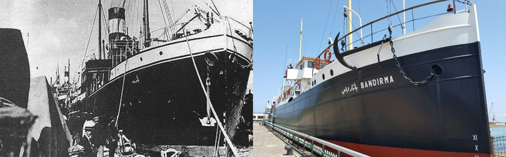 Mustafa Kemal Paşa ve silah arkadaşlarını Samsun’a getiren Bandırma Vapuru (Fotoğraf: samsun.gov.tr)