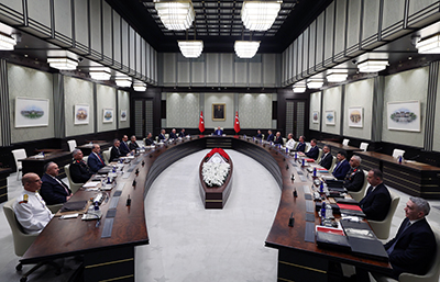 Milli Güvenlik Kurulu'ndan 8 maddelik kritik bildiri. (Fotoğraf: İletişim Başkanlığı x hesabı)