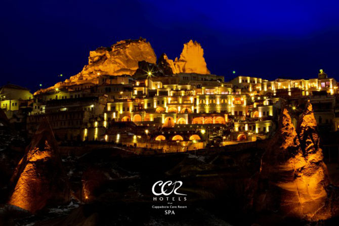 Kapadokya'nın Dünyaca ünlü oteli icradan satışa çıkarıldı. (Fotoğraf: CCR Cappadocia Cave Resort & spa otel web )