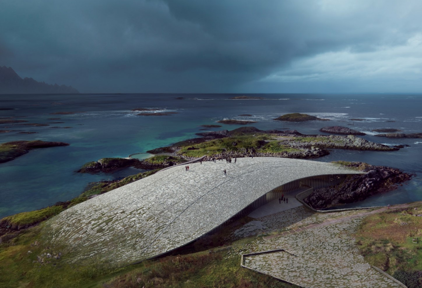 Norveç'in Balina Şeklindeki Müzesi, Arktik Andøya'da 2027'de Açılıyor. (Görsel: Dorte Mandrup - Instagram)