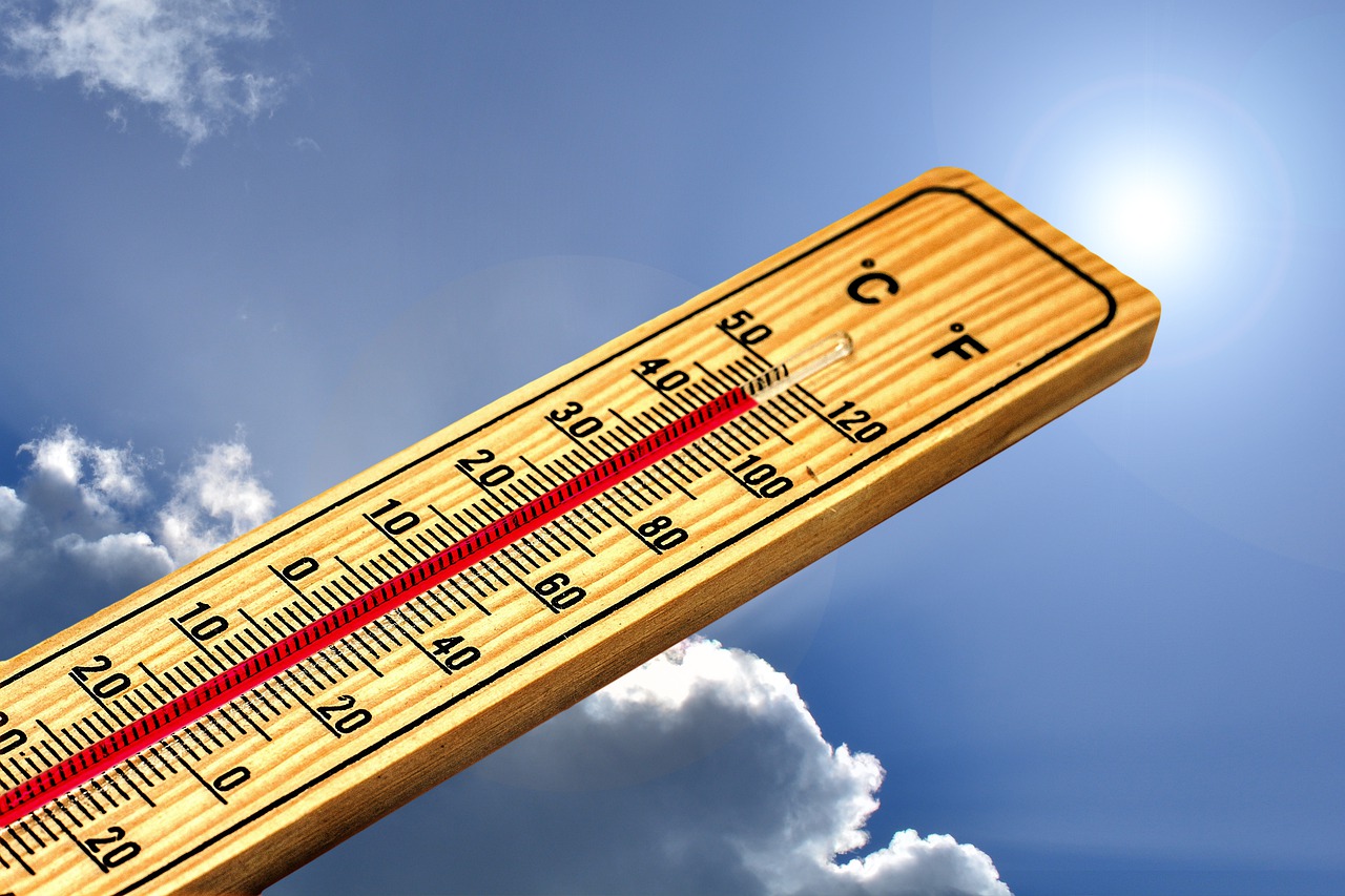 meteoroloji sıcak hava termometre