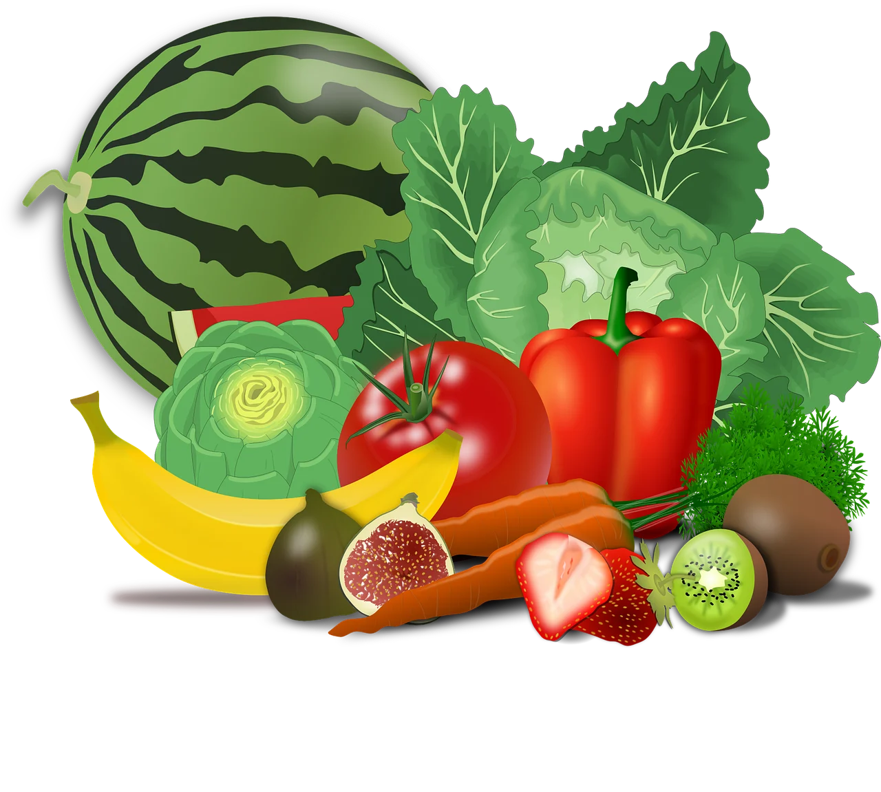 Avrupa'ya ihraç edilen sebze ve meyveler geri dönüyor. (Görsel: OpenClipart-Vectors, Pixabay)